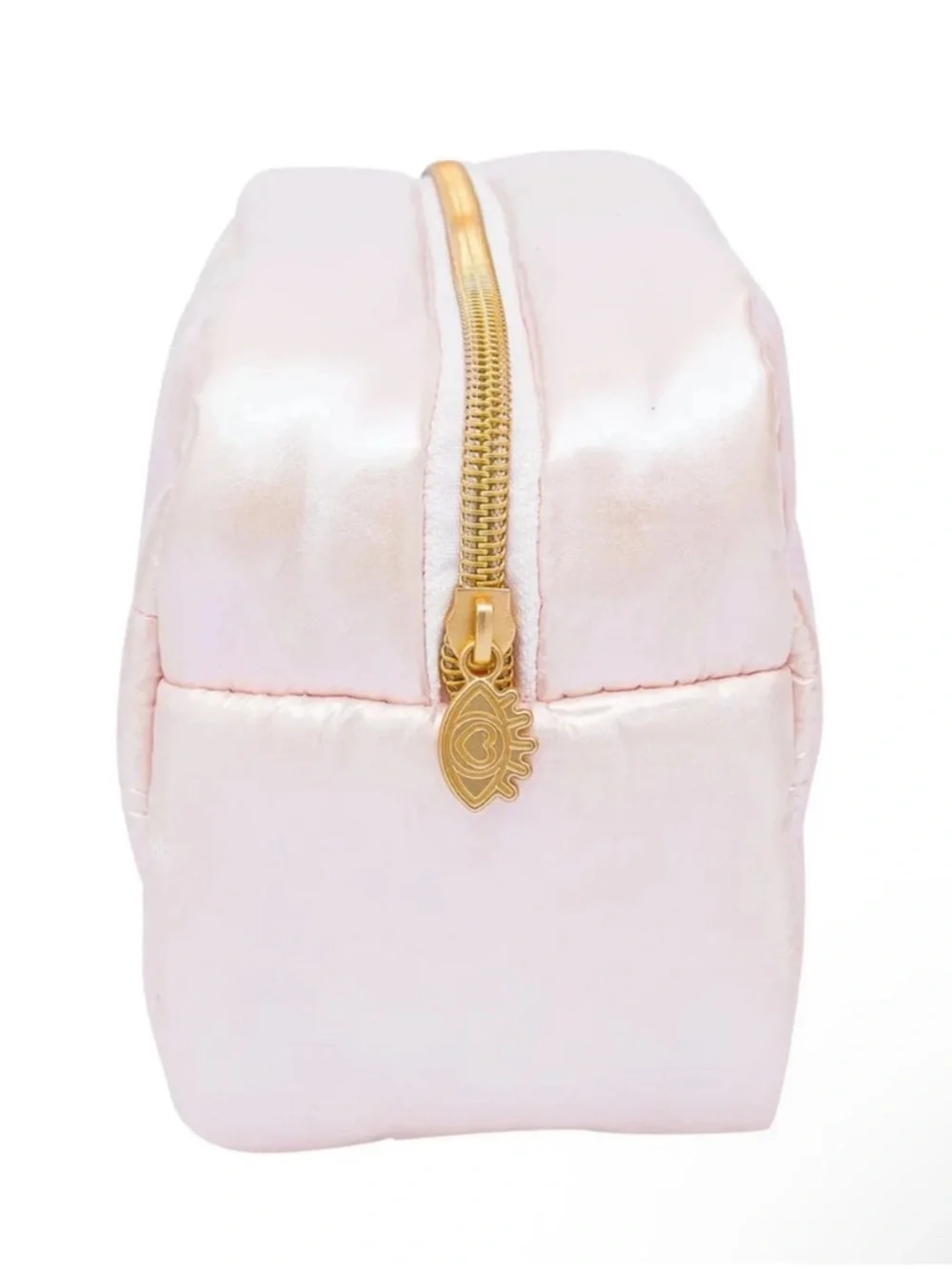 The Crème Shop x Hollywood Pink Puffer Makeup Bag